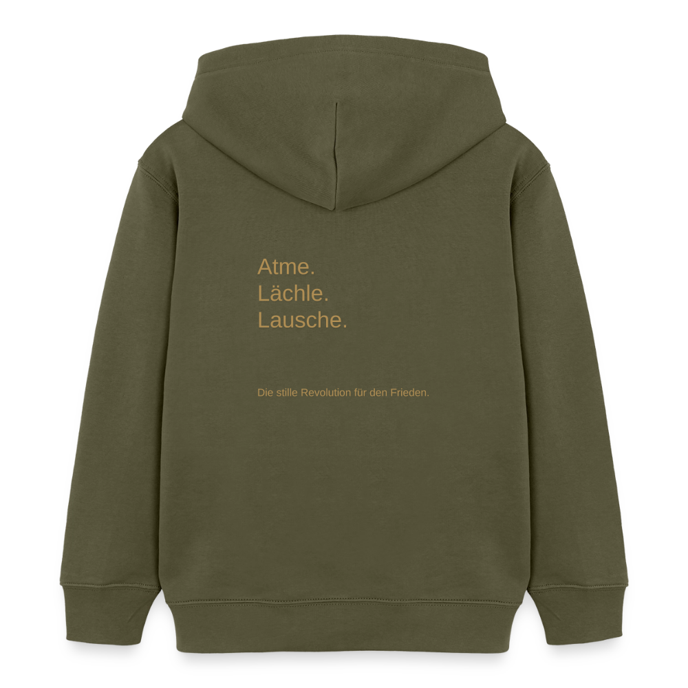 Kinder Organic Hoodie Mini Cruiser "Monade" - Khaki