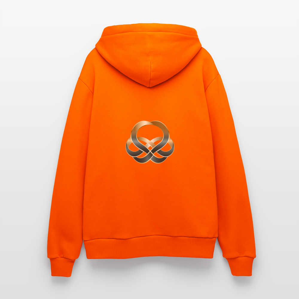 chiSign Organic Relaxed Hoodie Made in EU - SUNSET ORANGE