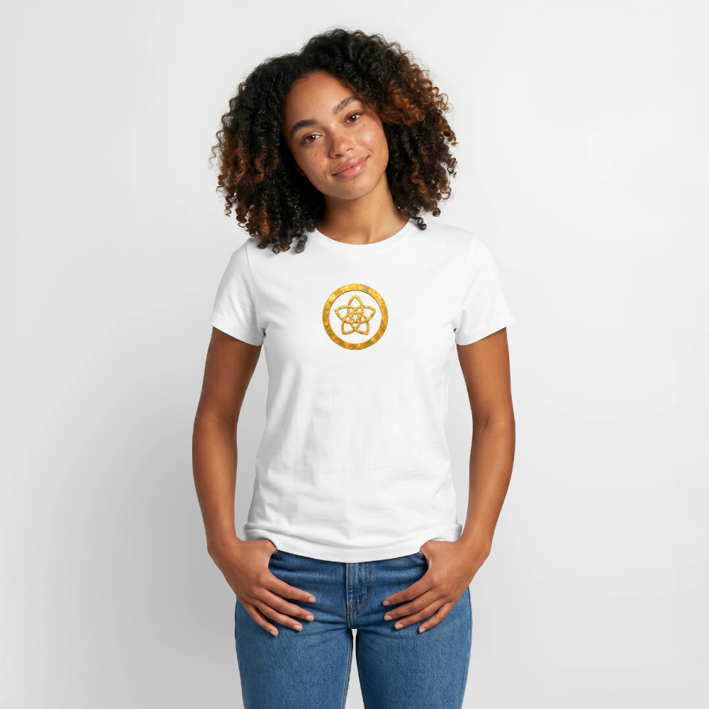 Frauen Supima Cotton T-Shirt – CONCORDIA – Symbol der Harmonie - Weiß