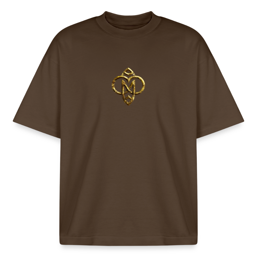 Heavyweight Unisex Bio T-Shirt "Höchste Monade" - Dunkelbraun
