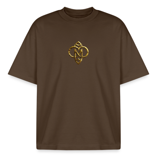 Heavyweight Unisex Bio T-Shirt "Höchste Monade" - Dunkelbraun