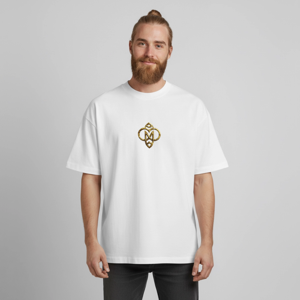 Heavyweight Unisex Bio T-Shirt "Höchste Monade" - Weiß