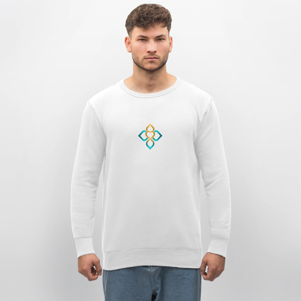 Unisex Bio-Sweatshirt Frieden beginnt in mir - Weiß