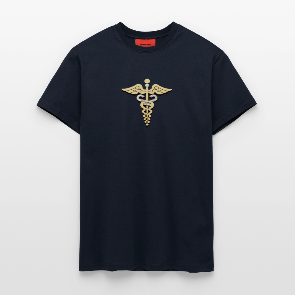 chiSign Merkurstab Organic Relaxed T-Shirt Made in EU - DARK NAVY