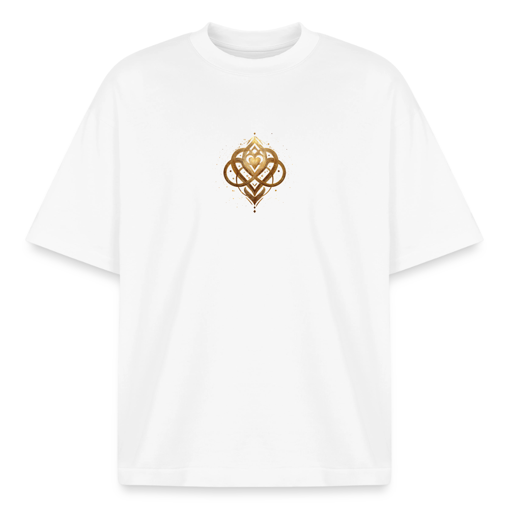 Heavyweight Unisex Bio T-Shirt "Agape" - Weiß