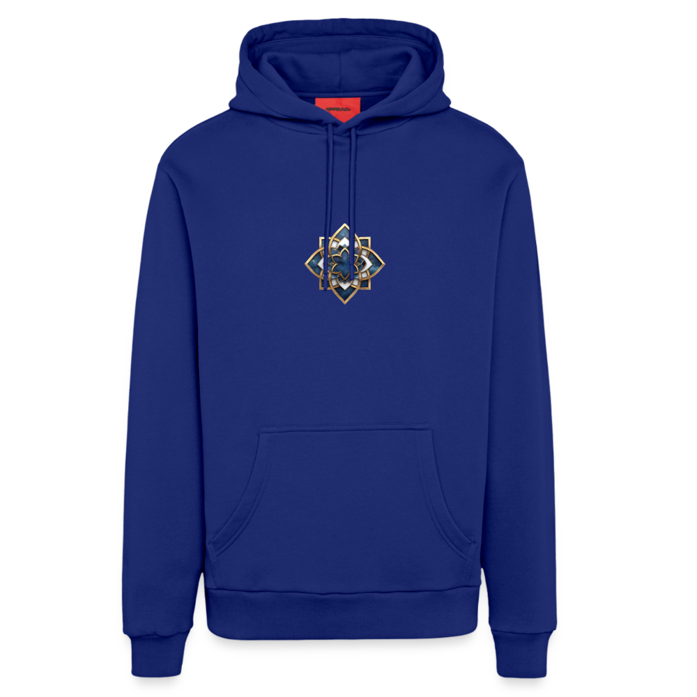 chiSign Quantenheilsymbol Weisheit & Integrität Organic Relaxed Hoodie Made in EU - Iconic Blue