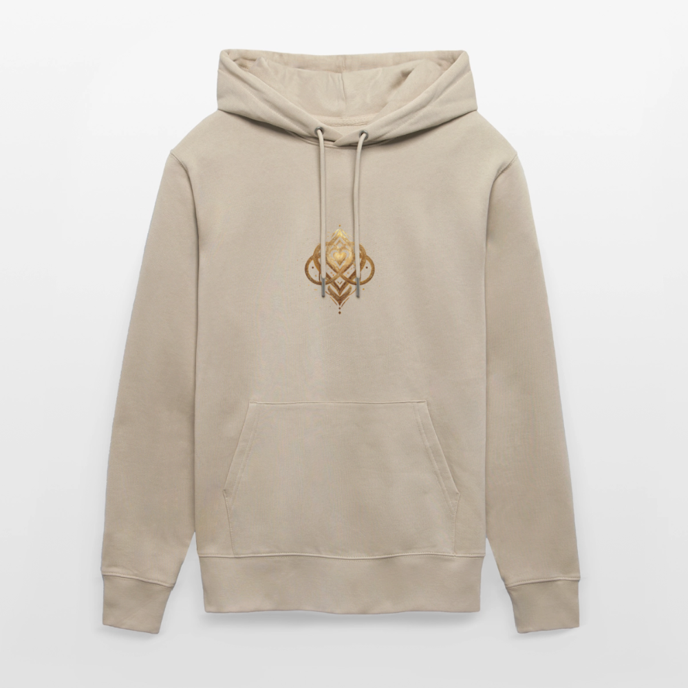 Unisex Bio-Hoodie "Agape" - Beige