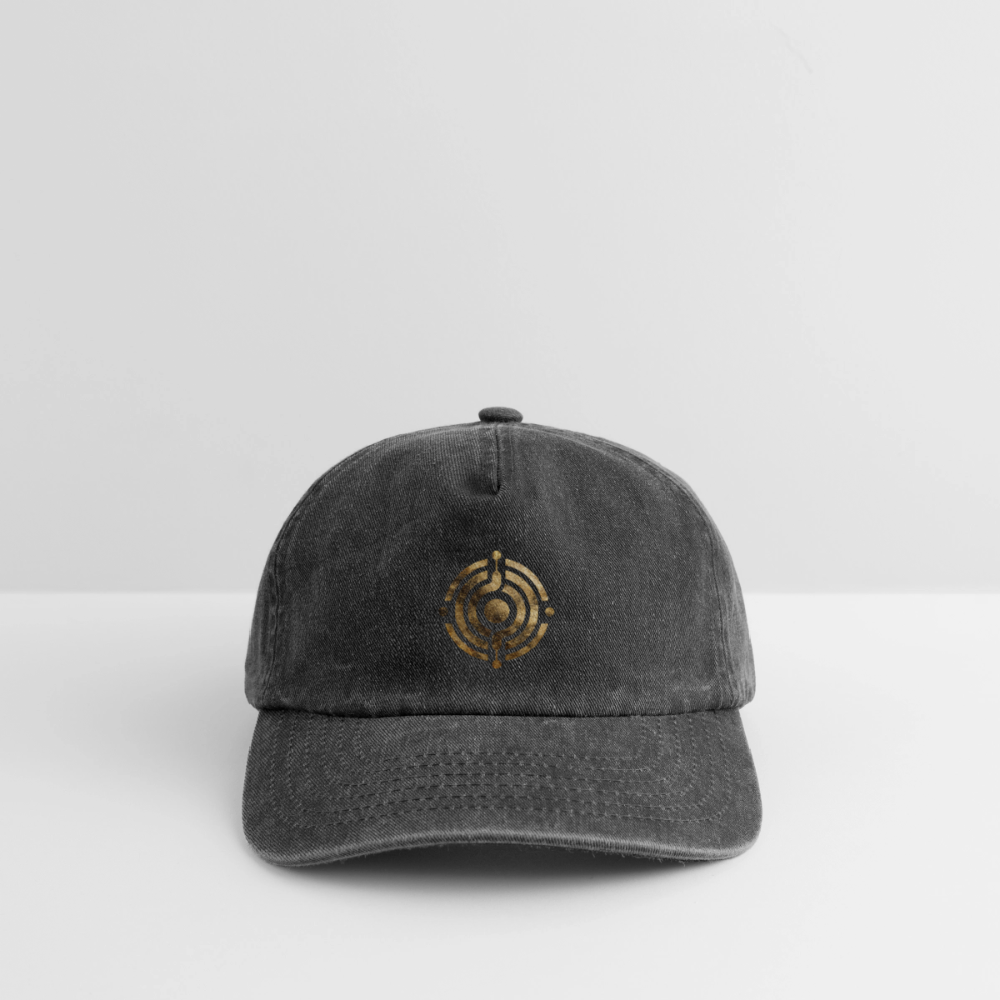 Relaxed Vintage Cap "Monade - Vintage Schwarz
