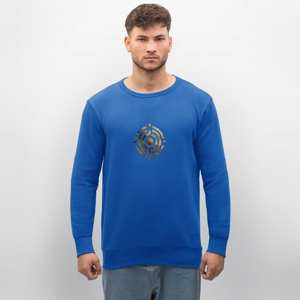 Unisex Bio-Sweatshirt "Atme Lächle Lausche" - Königsblau