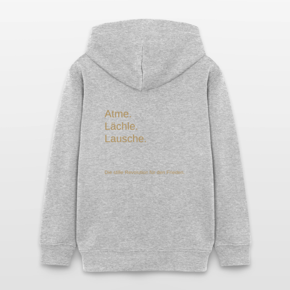 Teenager Organic Hoodie Mini Cruiser "Monade - Grau meliert