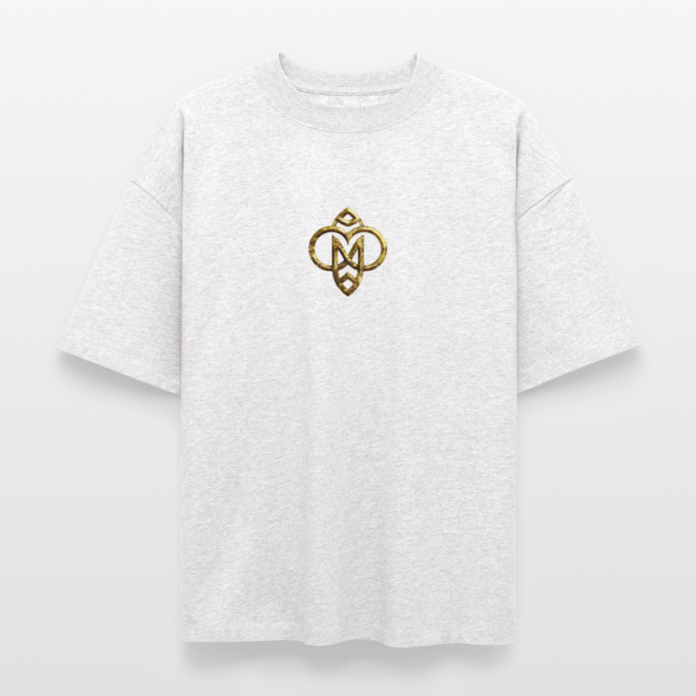 Heavyweight Unisex Bio T-Shirt "Höchste Monade" - Kühles Grau meliert