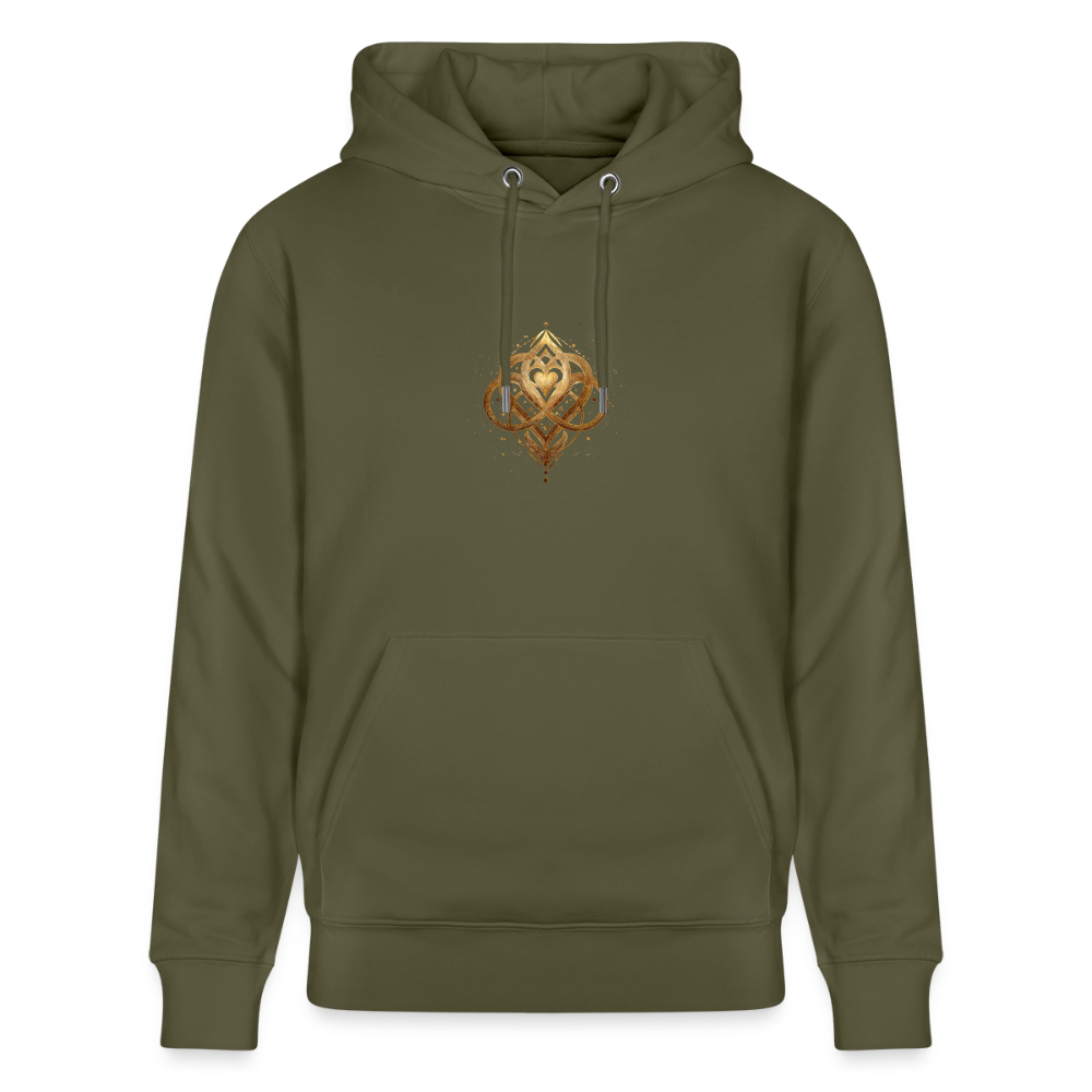 Unisex Bio-Hoodie "Agape" - Khaki Grün