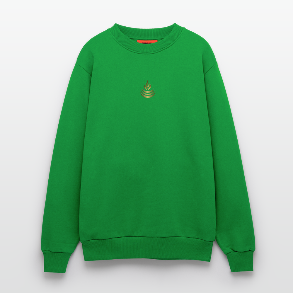 chiSign Quantenheilsymbol "Reichtum & Erfolg"  Druck VS/RS  Organic Relaxed Crew Neck Made in EU - City Green