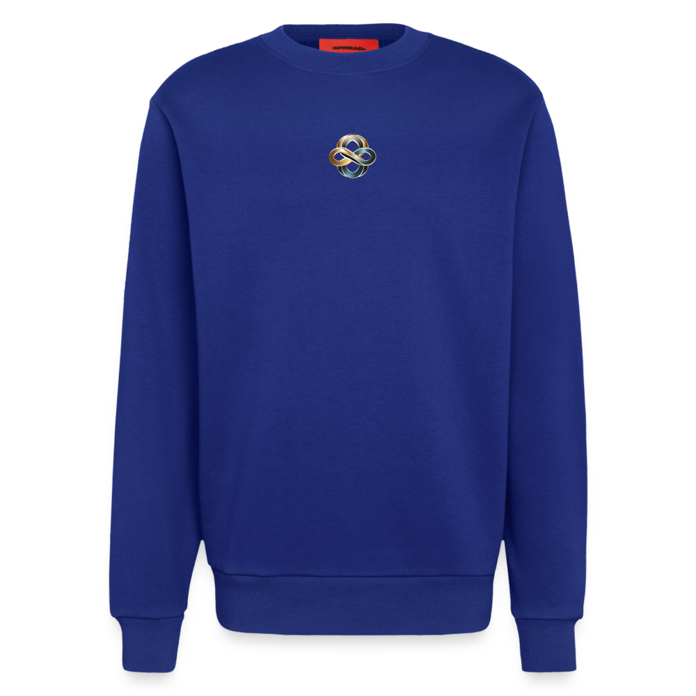 chiSign Quantenheilsymbol  Wissen und Selbstbildung Heavyweight Oversized Organic Crew Neck Made in EU - Iconic Blue