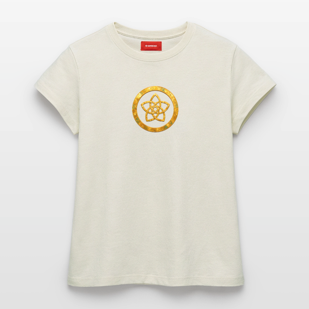 Frauen Supima Cotton T-Shirt – CONCORDIA – Symbol der Harmonie - Naturweiß