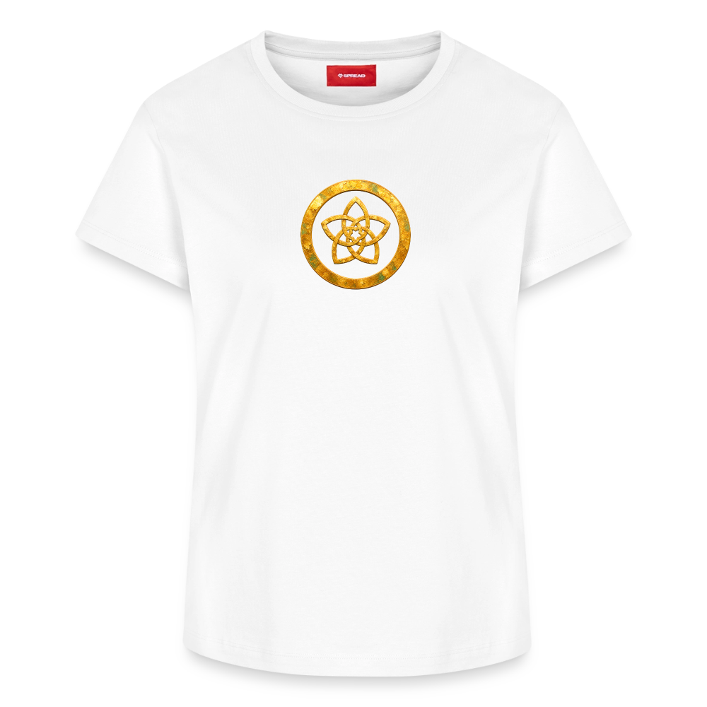Frauen Supima Cotton T-Shirt – CONCORDIA – Symbol der Harmonie - Weiß
