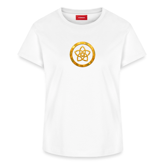 Frauen Supima Cotton T-Shirt – CONCORDIA – Symbol der Harmonie - Weiß