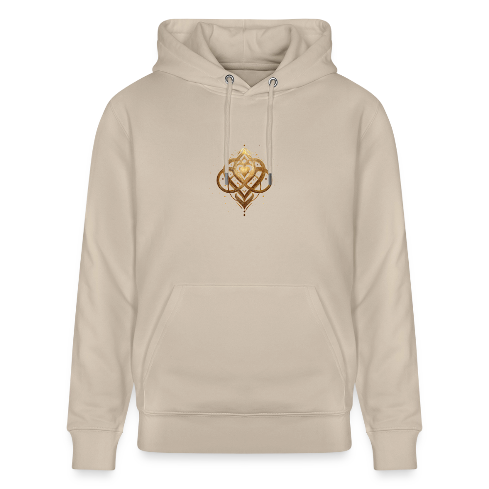 Unisex Bio-Hoodie "Agape" - Beige