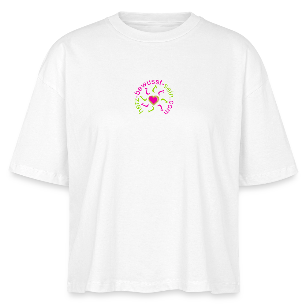 Frauen Bio-T-Shirt Nova Herz-Bewusst-Sein - Weiß