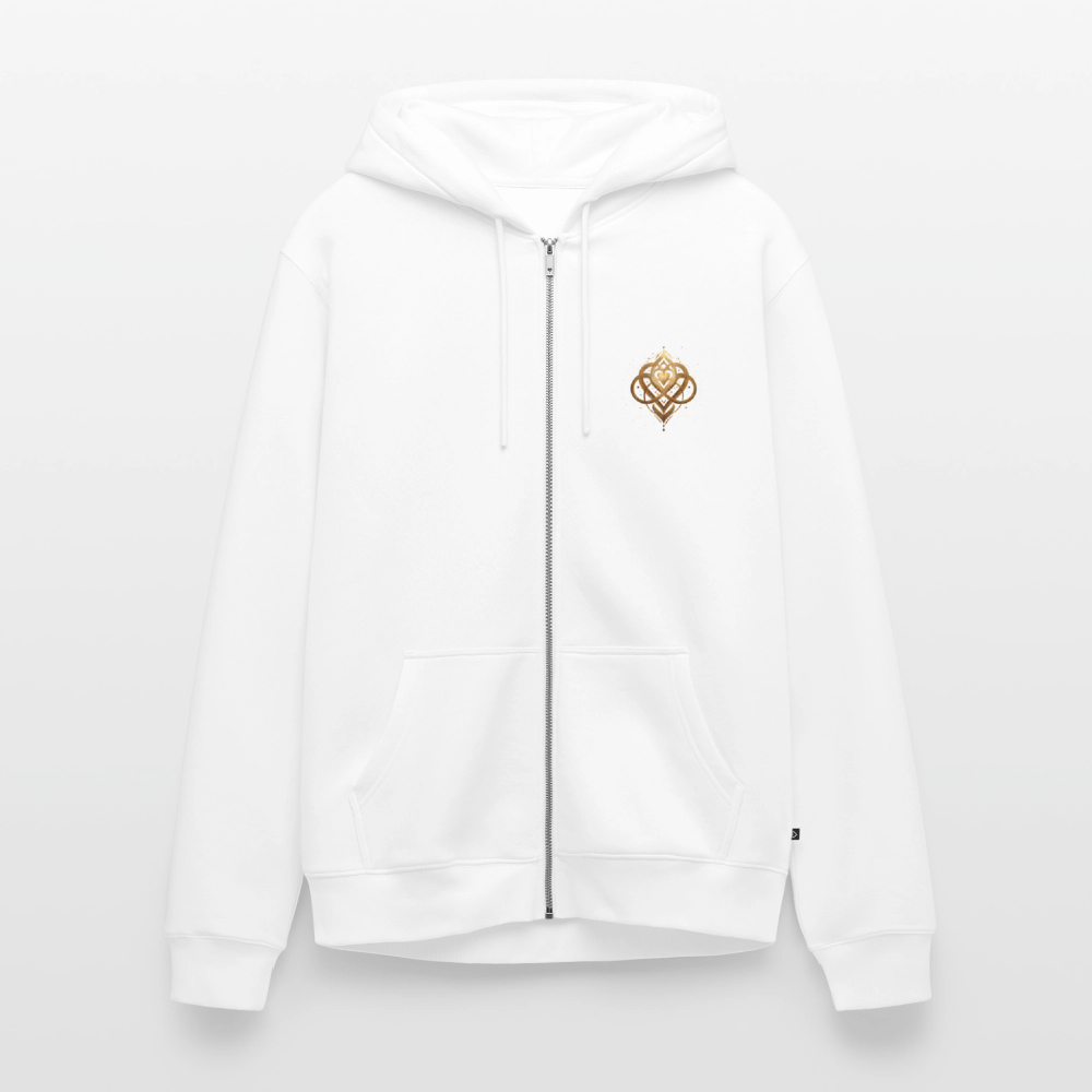 Männer Premium Kapuzenjacke „Agape“ - Weiß