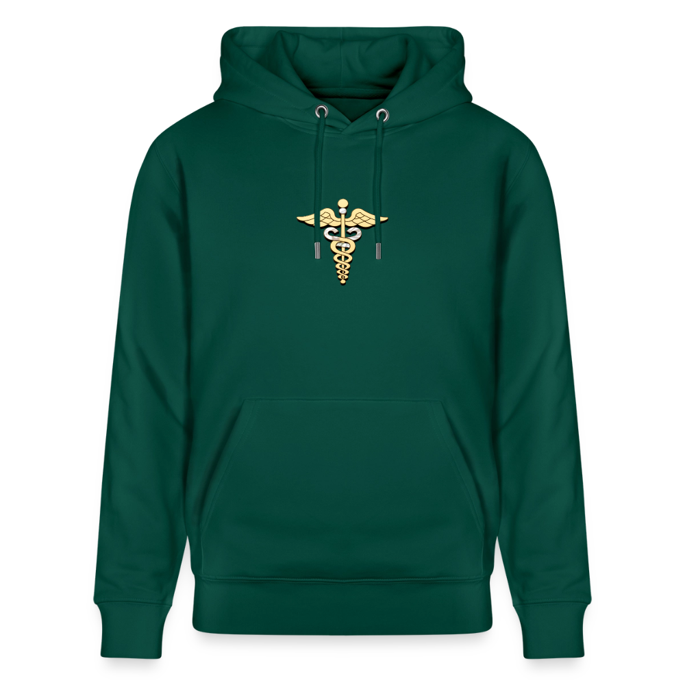 Unisex Bio-Hoodie "Merkurstab - Schutz" - Forest