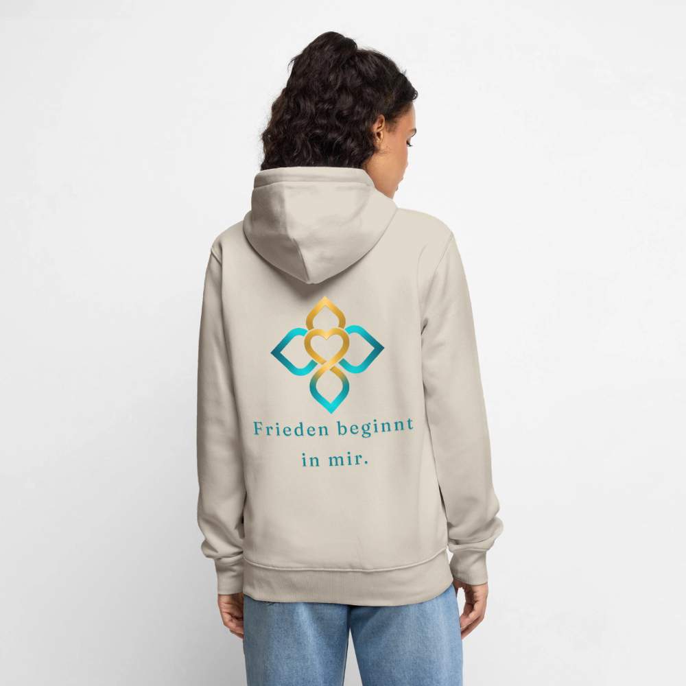 Unisex  Premium Kapuzenjacke HO’OPONOPONO - Beige