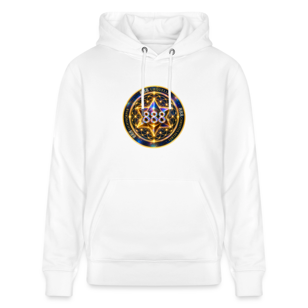 Unisex Bio-Hoodie  888 Code Merkaba - Weiß