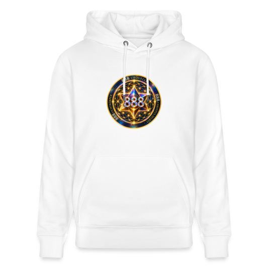 Unisex Bio-Hoodie  888 Code Merkaba - Weiß
