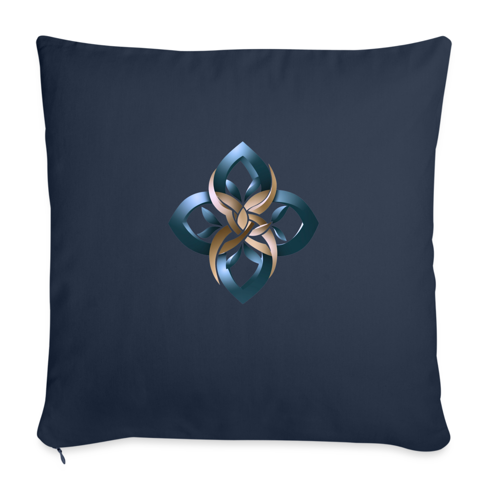 chiSign Sofakissen mit Füllung 44 x 44 cm - Navy