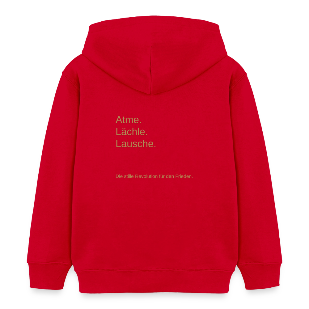 Kinder Organic Hoodie Mini Cruiser "Monade" - Rot