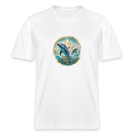 Unisex Organic T-Shirt Atlantis Dolphin Love - Weiß