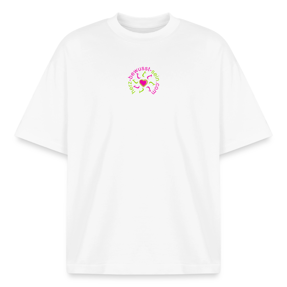 Heavyweight Unisex Organic T-Shirt Herz-bewusst-sein - Weiß