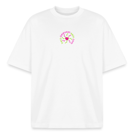 Heavyweight Unisex Organic T-Shirt Herz-bewusst-sein - Weiß