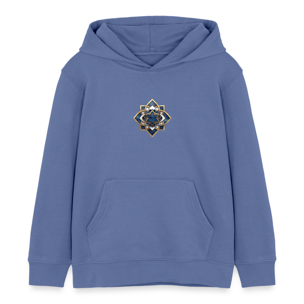 Das chiSign Quantenheilsymbol Weisheit & Integrität Stanley/Stella Kinder Bio-Hoodie Mini Cruiser - Blau