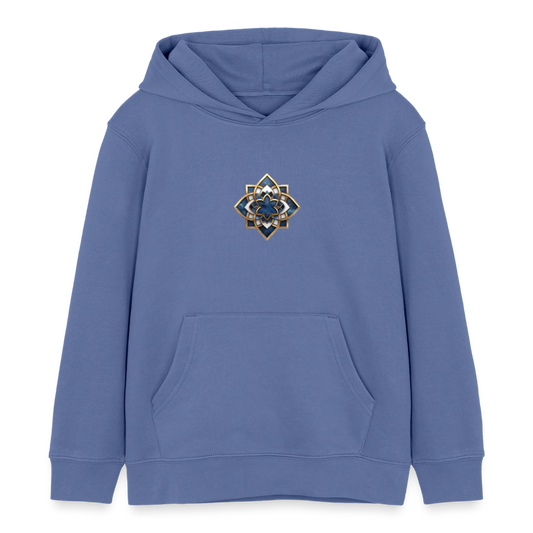 Das chiSign Quantenheilsymbol Weisheit & Integrität Stanley/Stella Kinder Bio-Hoodie Mini Cruiser - Blau