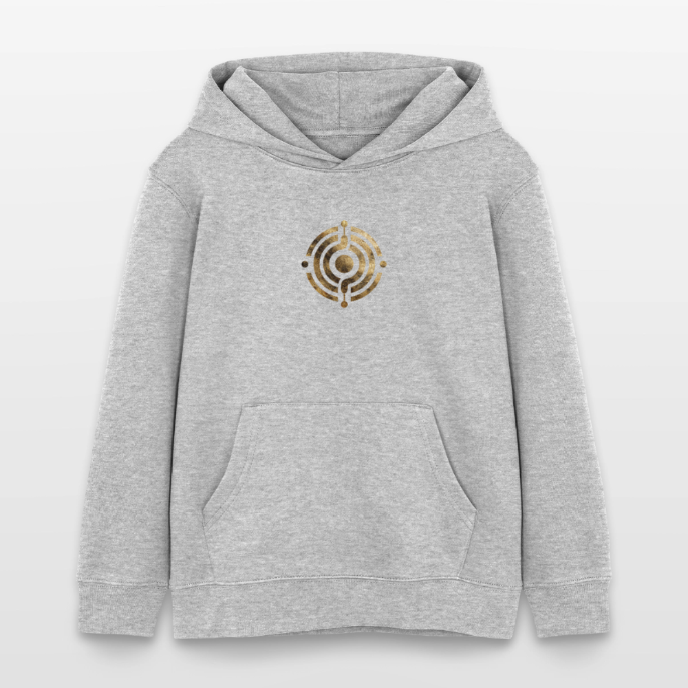 Kinder Organic Hoodie Mini Cruiser "Monade" - Grau meliert