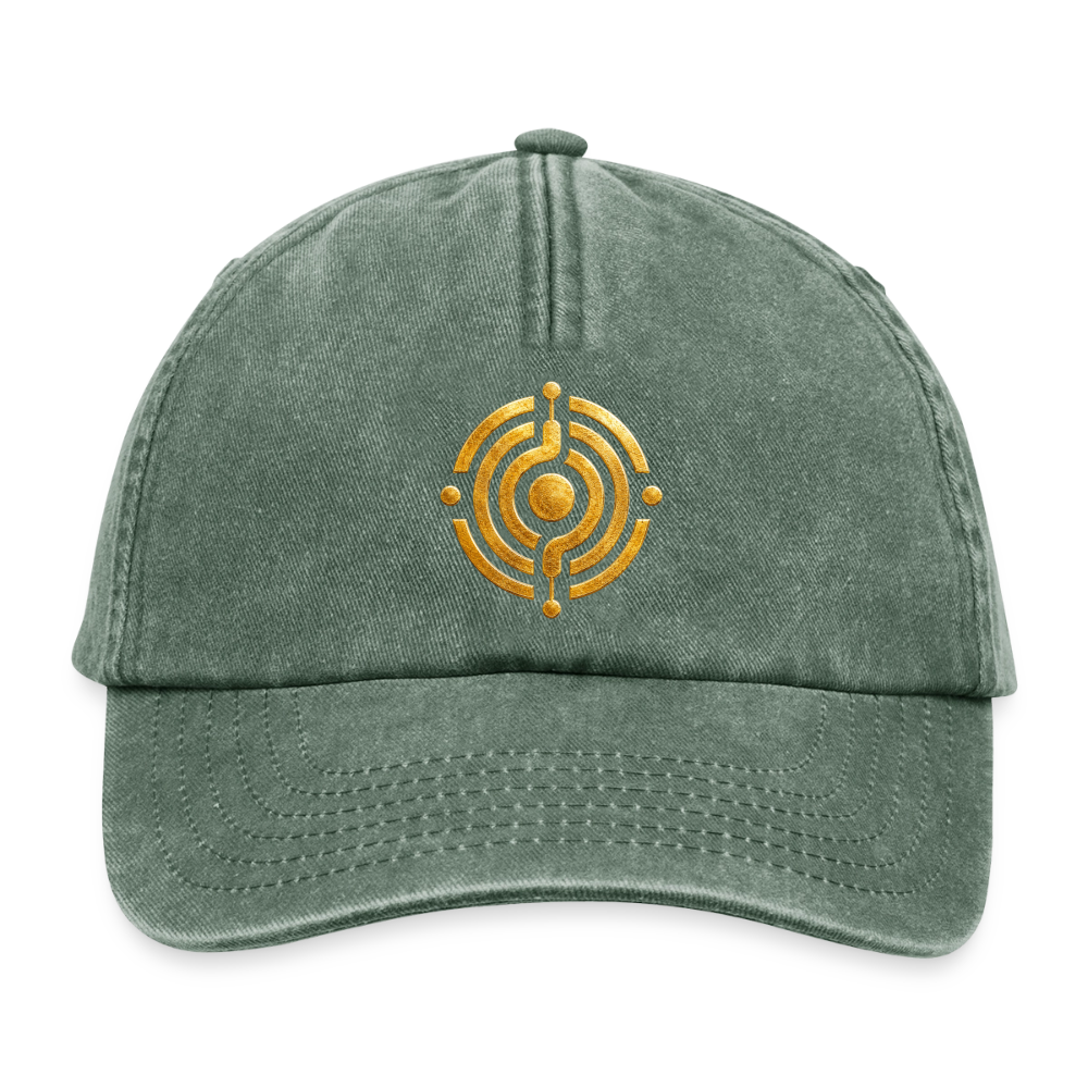 Relaxed Vintage Cap Symbol Effatá - Vintage Flaschengrün 