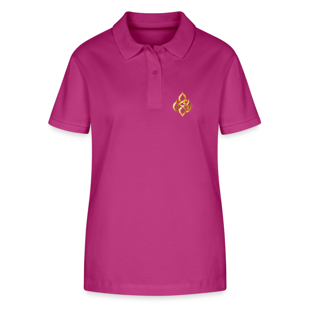 chiSign Quantenheilsymbol Zentrum und Ausgeglichenheit Stanley/Stella Frauen Bio-Poloshirt ELLISER - Orchidee