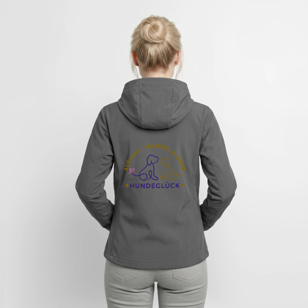 Hundeglück Frauen Recycelte Softshelljacke von Stanley/Stella - Anthrazit