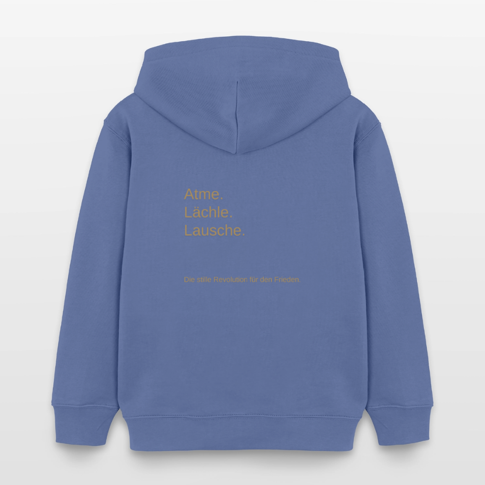 Kinder Organic Hoodie Mini Cruiser "Monade" - Blau