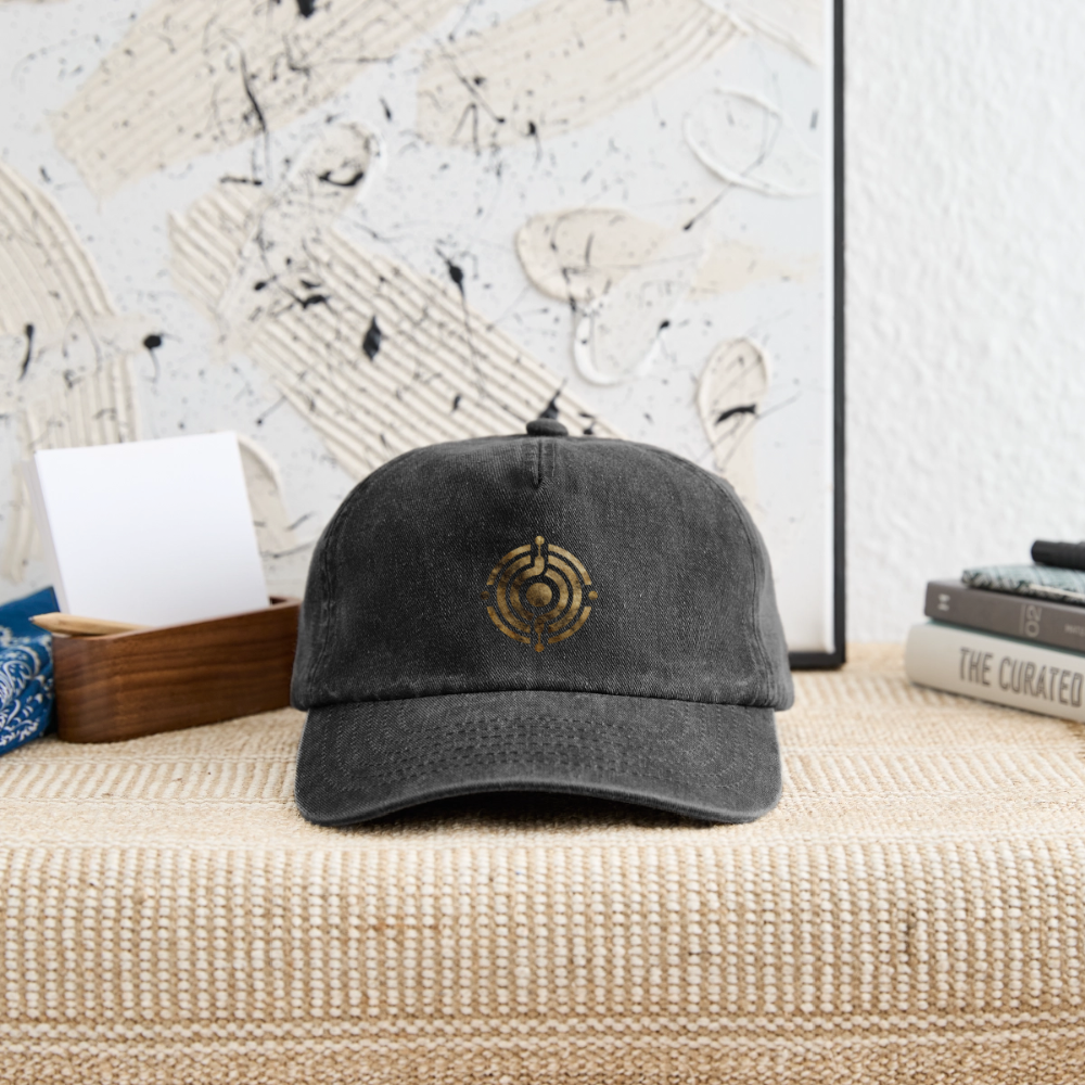 Relaxed Vintage Cap "Monade - Vintage Schwarz