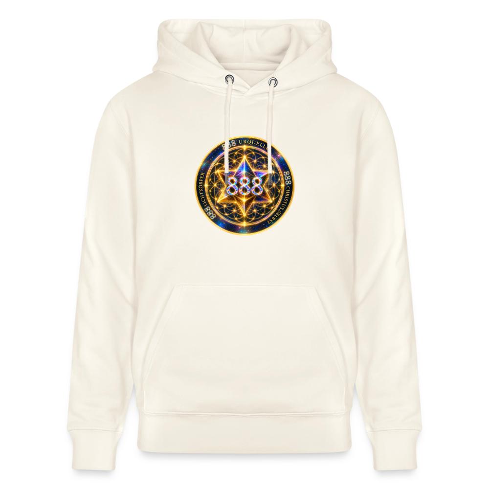 Unisex Bio-Hoodie  888 Code Merkaba - Naturweiß 