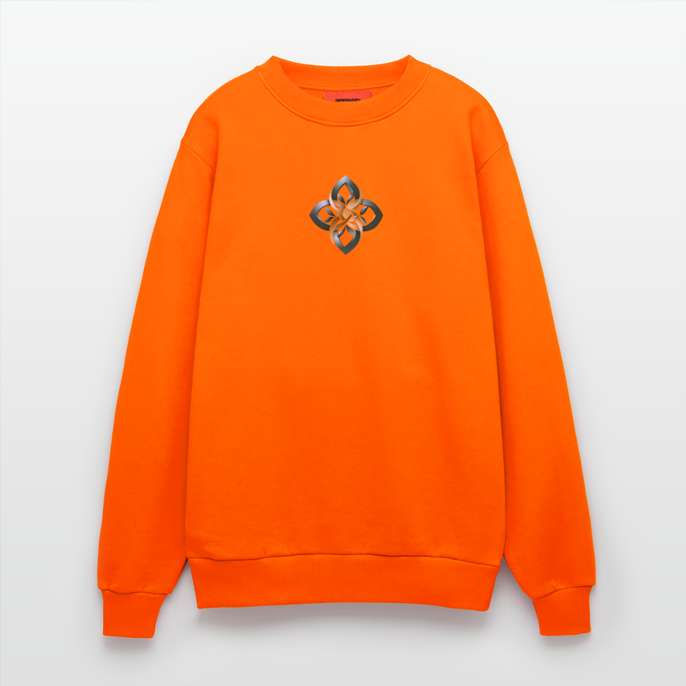 chiSign Organic Relaxed Crew Neck Made in EU - SUNSET ORANGE