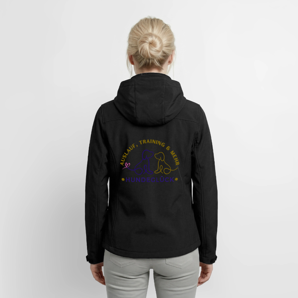Hundeglück Frauen Recycelte Softshelljacke von Stanley/Stella - Schwarz