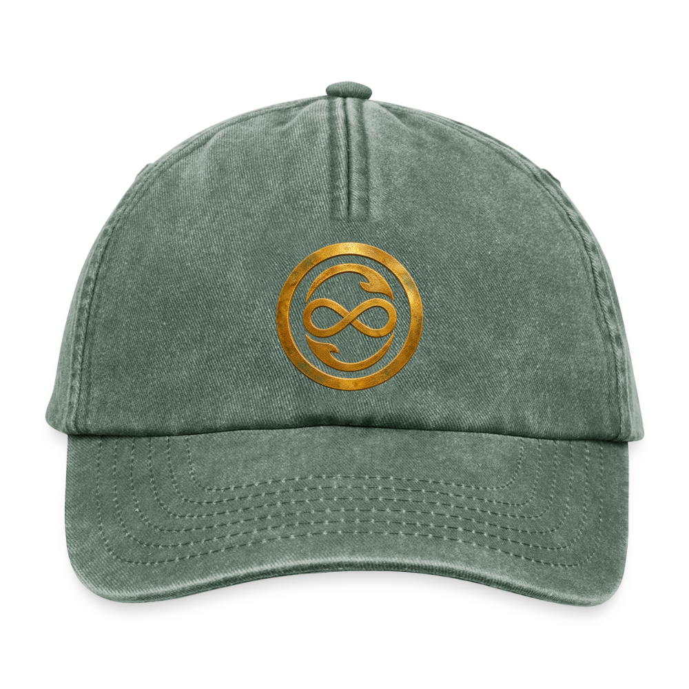 Relaxed Vintage Cap ANIMA AETERNA - Vintage Flaschengrün 