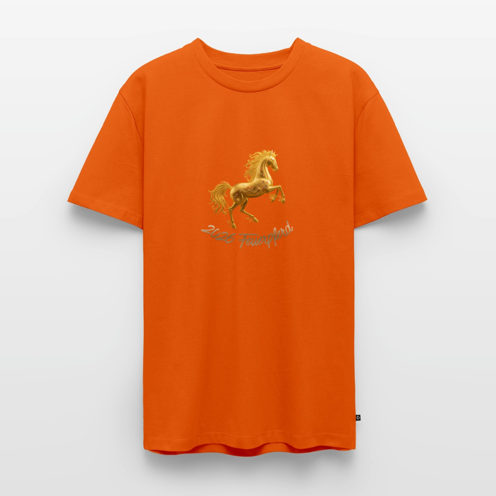 Feuerpferd Bio Männer Premium T-Shirt - Orange 