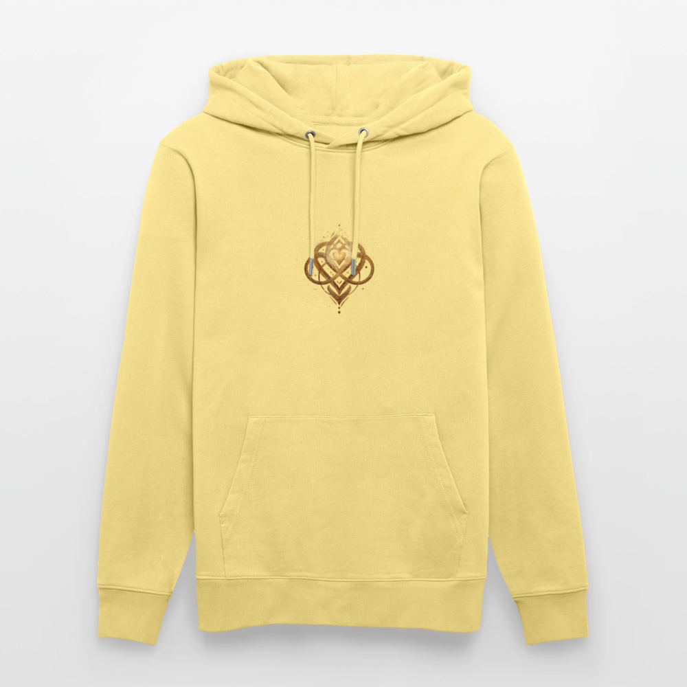 Unisex Bio-Hoodie "Agape" - Gelb Viva 