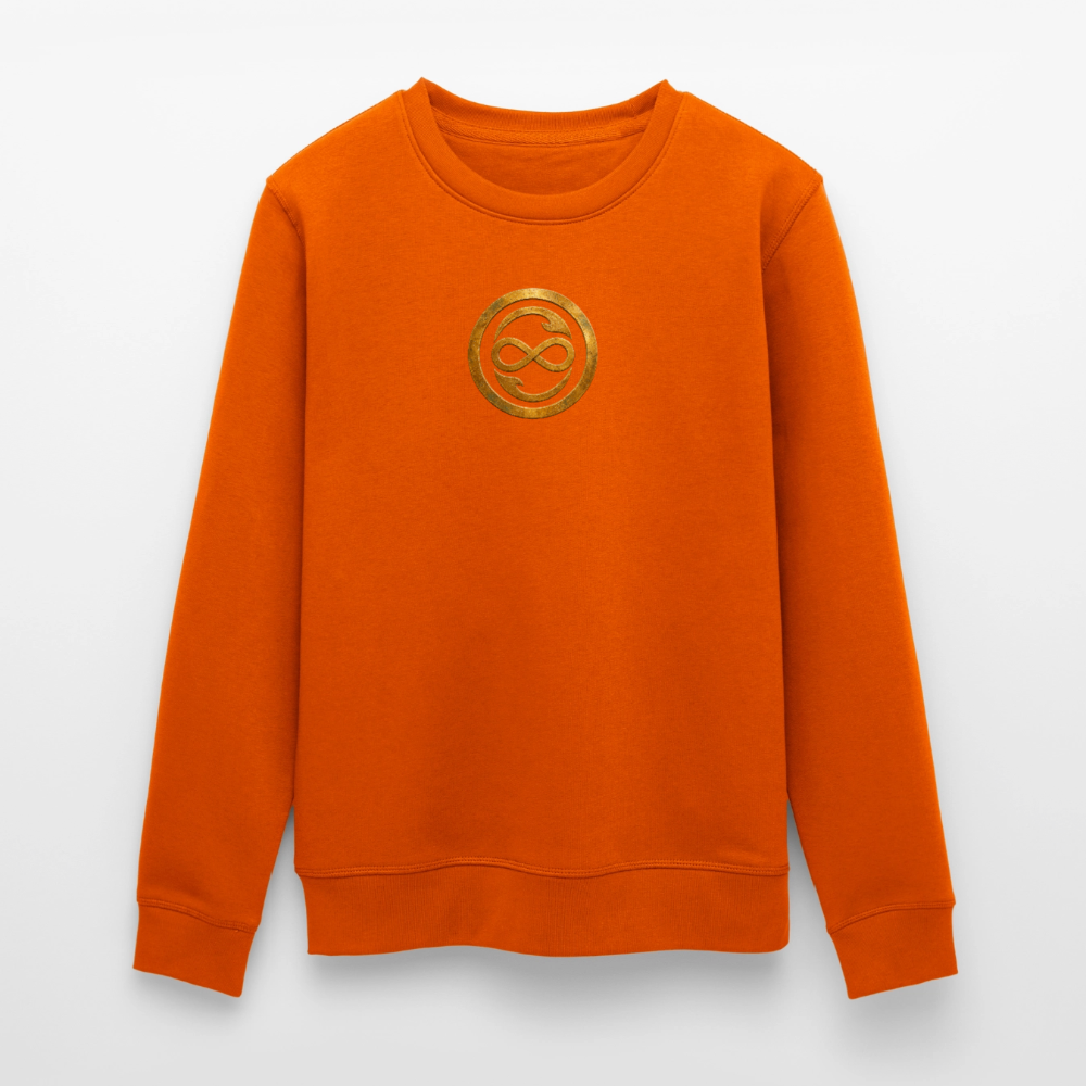 Unisex Bio-Sweatshirt ANIMA AETERNA - Tieforange