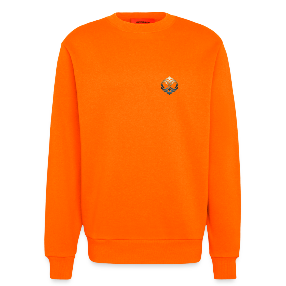 everosaona Organic Relaxed Crew Neck Made in EU - SUNSET ORANGE