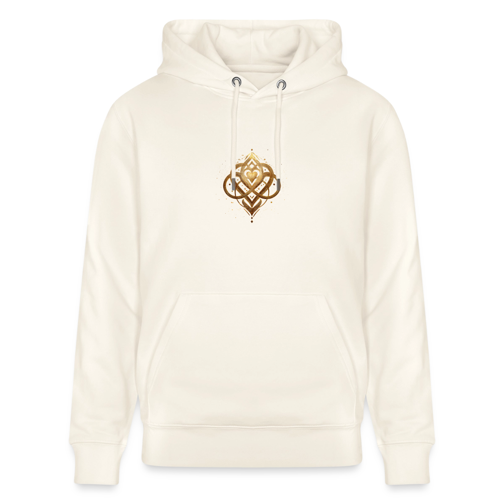 Unisex Bio-Hoodie "Agape" - Naturweiß 